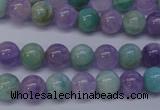 CNA652 15 inches 8mm round lavender amethyst & amazonite beads