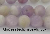 CNA673 15.5 inches 10mm round matte lavender amethyst beads