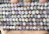 CNA675 15.5 inches 4mm round matte lavender amethyst beads