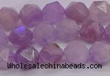 CNA693 15.5 inches 10mm faceted nuggets lavender amethyst beads