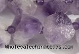 CNA696 15.5 inches 16mm - 20mm 

faceted nuggets lavender amethyst beads