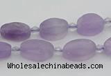 CNA721 15.5 inches 8*12mm oval amethyst gemstone beads wholesale