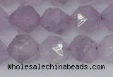 CNA764 15.5 inches 12mm faceted nuggets light lavender amethyst beads