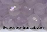 CNA790 15.5 inches 8mmm faceted round lavender amethyst beads