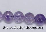 CNA803 15.5 inches 10mm round natural light amethyst beads