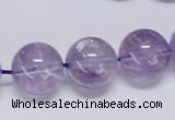 CNA808 15.5 inches 20mm round natural light amethyst beads