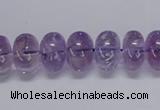 CNA810 15.5 inches 8*12mm rondelle natural light amethyst beads