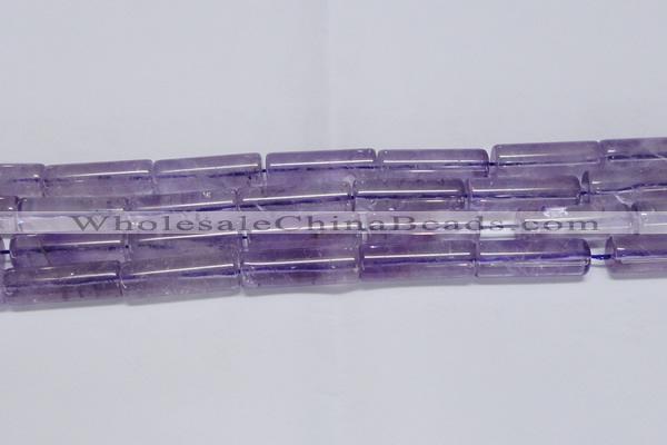 CNA816 15.5 inches 10*30mm tube natural light amethyst beads