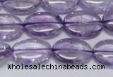 CNA832 15.5 inches 13*18mm oval natural light amethyst beads