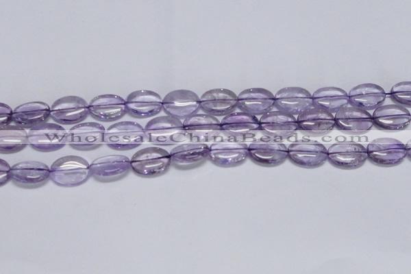 CNA832 15.5 inches 13*18mm oval natural light amethyst beads