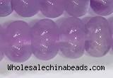 CNA970 15.5 inches 6*10mm faceted rondelle lavender amethyst beads