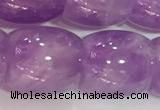 CNA982 15.5 inches 16*16mm drum natural lavender amethyst beads