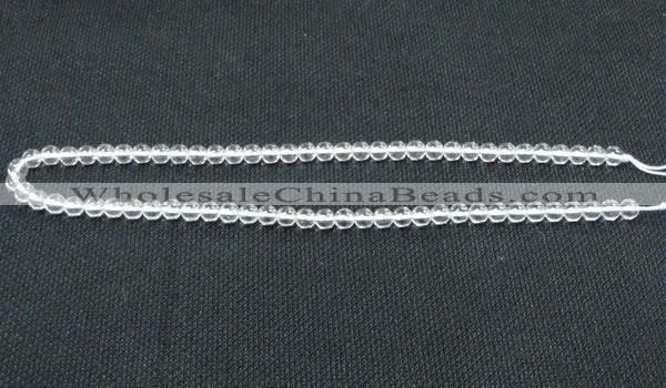 CNC58 15.5 inches 6mm round grade A natural white crystal beads