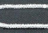 CNC68 2*4mm faceted rondelle grade A natural white crystal beads