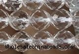 CNC702 15.5 inches 6mm faceted round white crystal beads