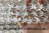 CNC806 14*18mm - 18*20mm faceted nuggets white crystal beads