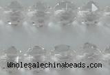 CNC88 15.5 inches 6mm faceted round natural white crystal beads