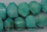 CNG1072 15.5 inches 13*18mm - 15*20mm faceted nuggets amazonite beads