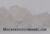 CNG1115 15.5 inches 8*12mm - 13*18mm nuggets white crystal beads