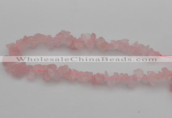 CNG1119 15.5 inches 8*12mm - 13*18mm nuggets rose quartz beads