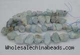 CNG1125 15.5 inches 12*16mm - 20*25mm nuggets aquamarine beads