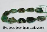 CNG1206 15.5 inches 20*30mm - 30*40mm freeform agate beads