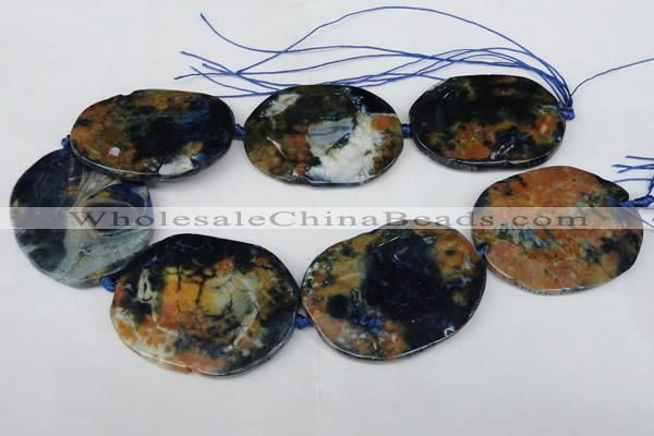 CNG1259 15.5 inches 40*50mm - 45*55mm freeform agate beads