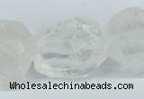 CNG1308 15*20mm – 25*30mm faceted nuggets white crystal beads