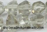 CNG1314 12*18mm – 14*28mm faceted nuggets smoky quartz beads