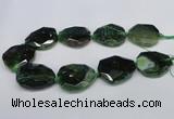 CNG1333 15.5 inches 35*40mm faceted freeform agate beads