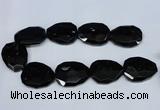 CNG1334 15.5 inches 35*40mm faceted freeform agate beads