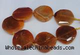 CNG1347 15.5 inches 52*55mm faceted freeform agate beads