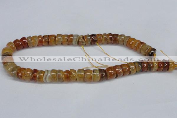 CNG1440 15.5 inches 6*12mm - 10*12mm nuggets agate gemstone beads