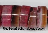 CNG1474 15.5 inches 10*25mm - 14*25mm nuggets agate gemstone beads