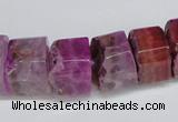 CNG1476 15.5 inches 8*15mm - 12*15mm nuggets agate gemstone beads