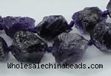 CNG1545 15.5 inches 10*14mm - 12*16mm nuggets amethyst beads