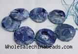 CNG1553 15.5 inches 50*52mm faceted freeform agate beads