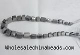 CNG1590 15.5 inches 8*12mm - 12*20mm nuggets plated quartz beads