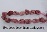 CNG1666 15.5 inches 18*25mm - 22*30mm nuggets plated druzy agate beads