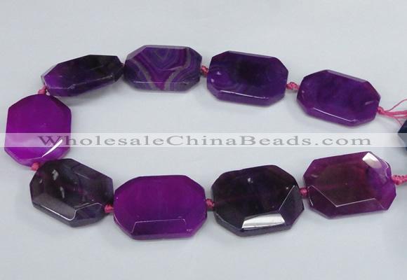 CNG1680 15.5 inches 30*40mm freeform agate gemstone beads wholesale