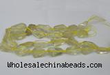 CNG1702 15.5 inches 15*20mm - 18*35mm nuggets lemon quartz beads