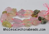 CNG1710 15.5 inches 15*20mm - 18*35mm nuggets mixed quartz beads