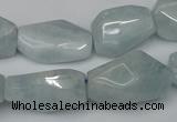 CNG1720 15.5 inches 15*20mm - 20*30mm nuggets aquamarine beads