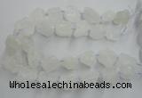 CNG1820 15.5 inches 20*25mm - 25*30mm nuggets white crystal beads