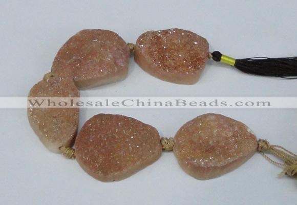 CNG2135 7.5 inches 25*30mm - 30*35mm freeform agate beads