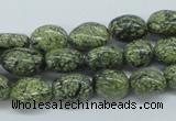 CNG215 15.5 inches 8*10mm nuggets green lace gemstone beads