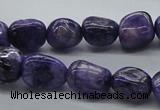 CNG225 15.5 inches 10*12mm nuggets dyed dogtooth amethyst beads