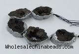 CNG2321 7.5 inches 25*35mm - 35*40mm freeform druzy agate beads