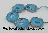 CNG2333 7.5 inches 35*40mm - 45*50mm freeform druzy agate beads