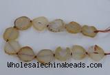 CNG2529 15.5 inches 20*25mm - 25*35mm freeform agate beads